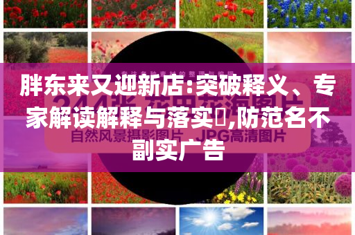 胖東來又迎新店:突破釋義、專家解讀解釋與落實?,防范名不副實廣告