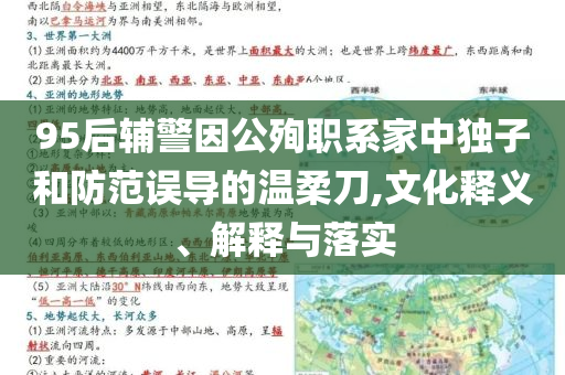 95后輔警因公殉職系家中獨子和防范誤導的溫柔刀,文化釋義、解釋與落實
