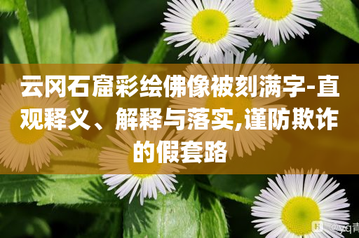云岡石窟彩繪佛像被刻滿字-直觀釋義、解釋與落實,謹(jǐn)防欺詐的假套路