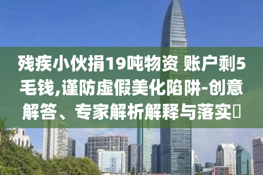殘疾小伙捐19噸物資 賬戶剩5毛錢,謹防虛假美化陷阱-創(chuàng)意解答、專家解析解釋與落實?