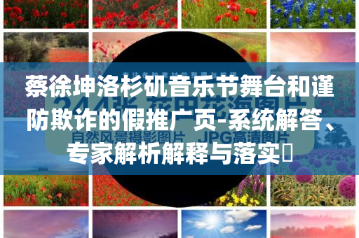 蔡徐坤洛杉磯音樂(lè)節(jié)舞臺(tái)和謹(jǐn)防欺詐的假推廣頁(yè)-系統(tǒng)解答、專(zhuān)家解析解釋與落實(shí)?