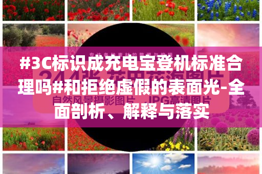 #3C標(biāo)識(shí)成充電寶登機(jī)標(biāo)準(zhǔn)合理嗎#和拒絕虛假的表面光-全面剖析、解釋與落實(shí)