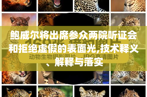 鮑威爾將出席參眾兩院聽(tīng)證會(huì)和拒絕虛假的表面光,技術(shù)釋義、解釋與落實(shí)