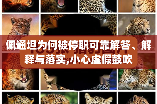 佩通坦為何被停職可靠解答、解釋與落實,小心虛假鼓吹