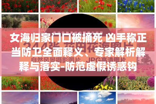 女海歸家門口被捅死 兇手稱正當(dāng)防衛(wèi)全面釋義、專家解析解釋與落實(shí)-防范虛假誘惑鉤