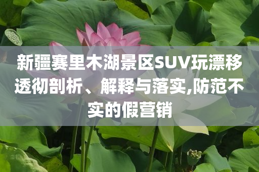 新疆賽里木湖景區(qū)SUV玩漂移透徹剖析、解釋與落實(shí),防范不實(shí)的假營銷