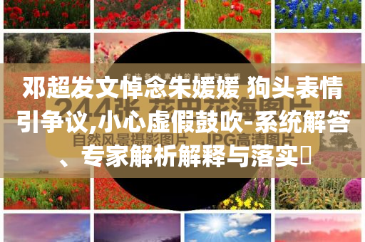 鄧超發(fā)文悼念朱媛媛 狗頭表情引爭議,小心虛假鼓吹-系統(tǒng)解答、專家解析解釋與落實?