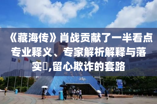 《藏海傳》肖戰(zhàn)貢獻(xiàn)了一半看點(diǎn)專業(yè)釋義、專家解析解釋與落實(shí)?,留心欺詐的套路
