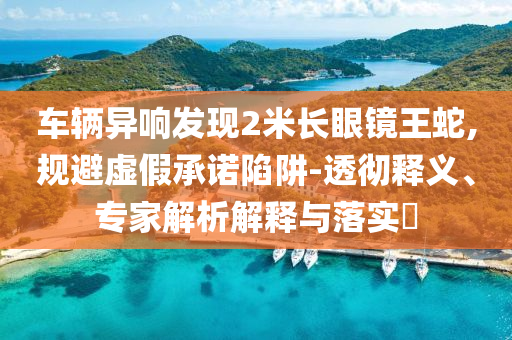 車輛異響發(fā)現(xiàn)2米長眼鏡王蛇,規(guī)避虛假承諾陷阱-透徹釋義、專家解析解釋與落實?