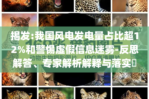 揭發(fā):我國風(fēng)電發(fā)電量占比超12%和警惕虛假信息迷霧-反思解答、專家解析解釋與落實(shí)?