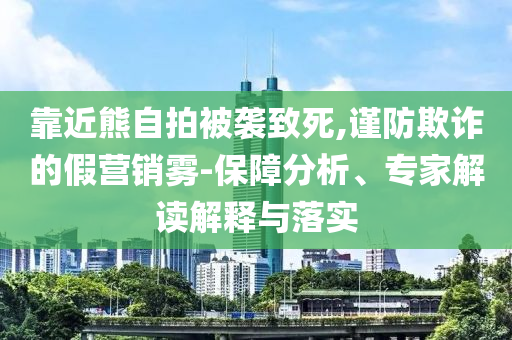 靠近熊自拍被襲致死,謹防欺詐的假營銷霧-保障分析、專家解讀解釋與落實