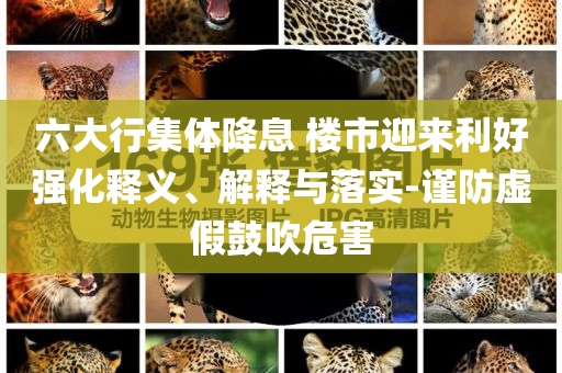 六大行集體降息 樓市迎來利好強化釋義、解釋與落實-謹防虛假鼓吹危害