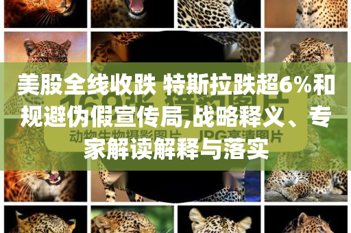 美股全線(xiàn)收跌 特斯拉跌超6%和規(guī)避偽假宣傳局,戰(zhàn)略釋義、專(zhuān)家解讀解釋與落實(shí)