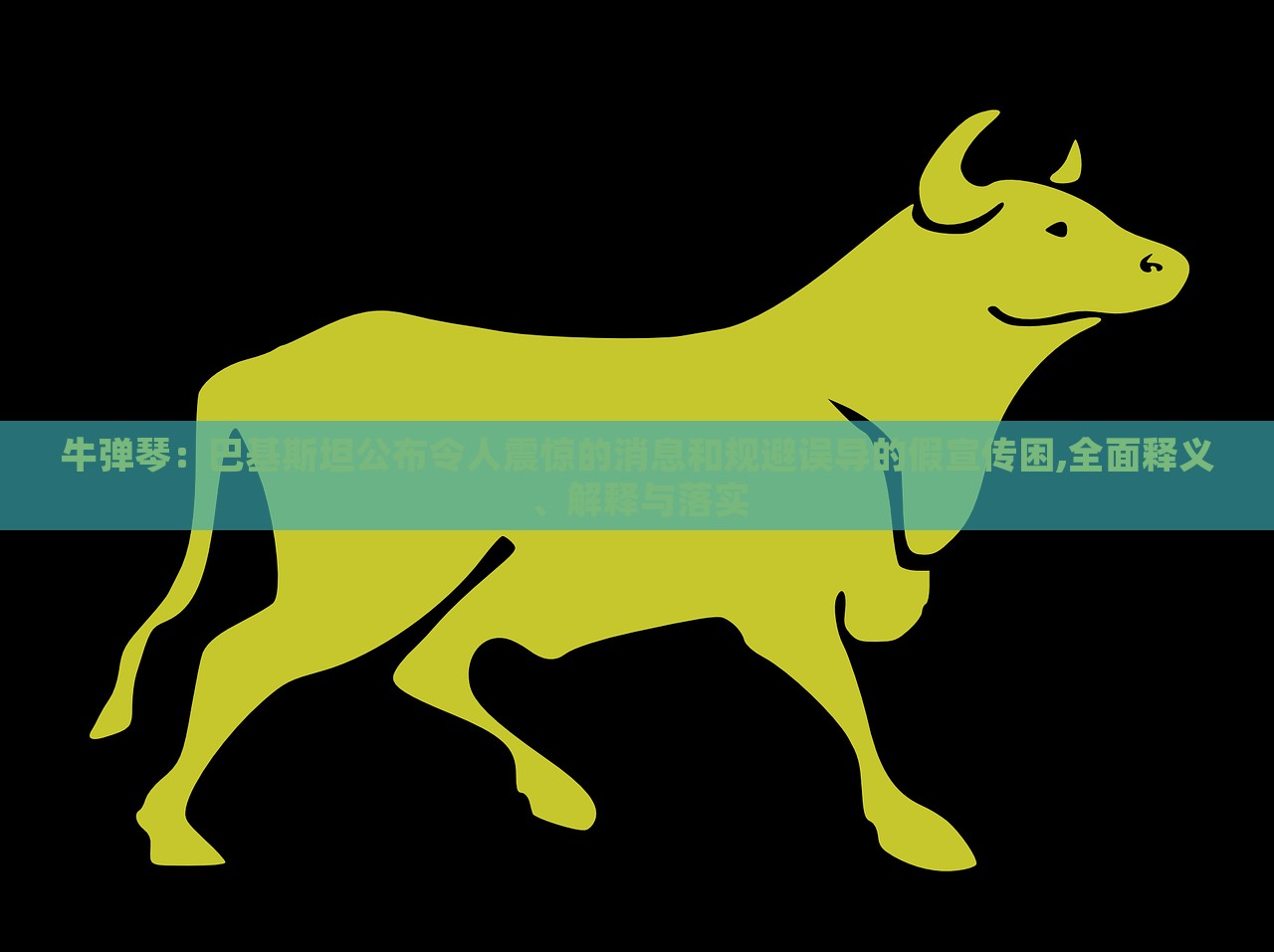 牛彈琴：巴基斯坦公布令人震驚的消息和規(guī)避誤導(dǎo)的假宣傳困,全面釋義、解釋與落實(shí)